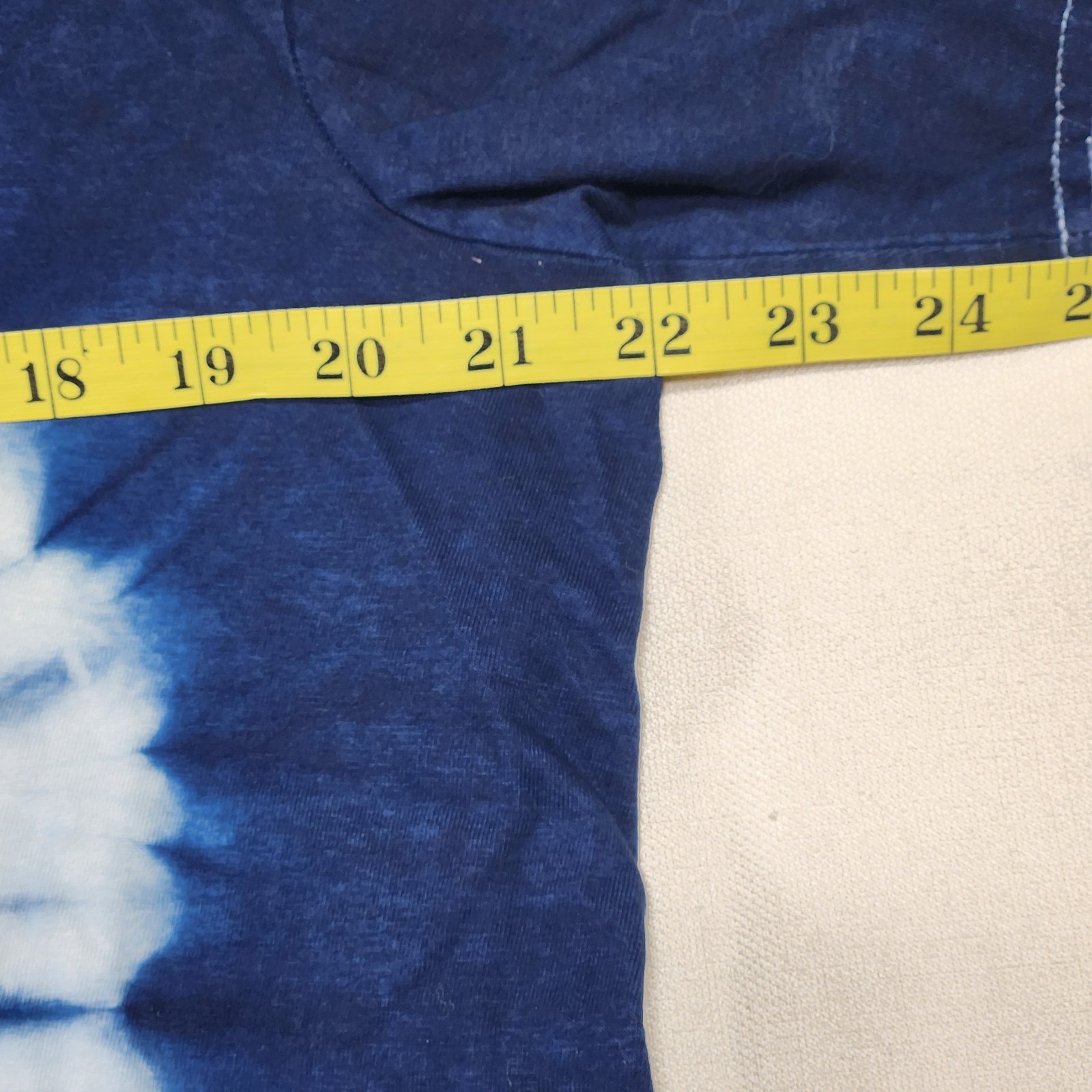 Tie Dye Shirt, Tony Brown, Large, Blue, Front Back and Shoulder Graphics