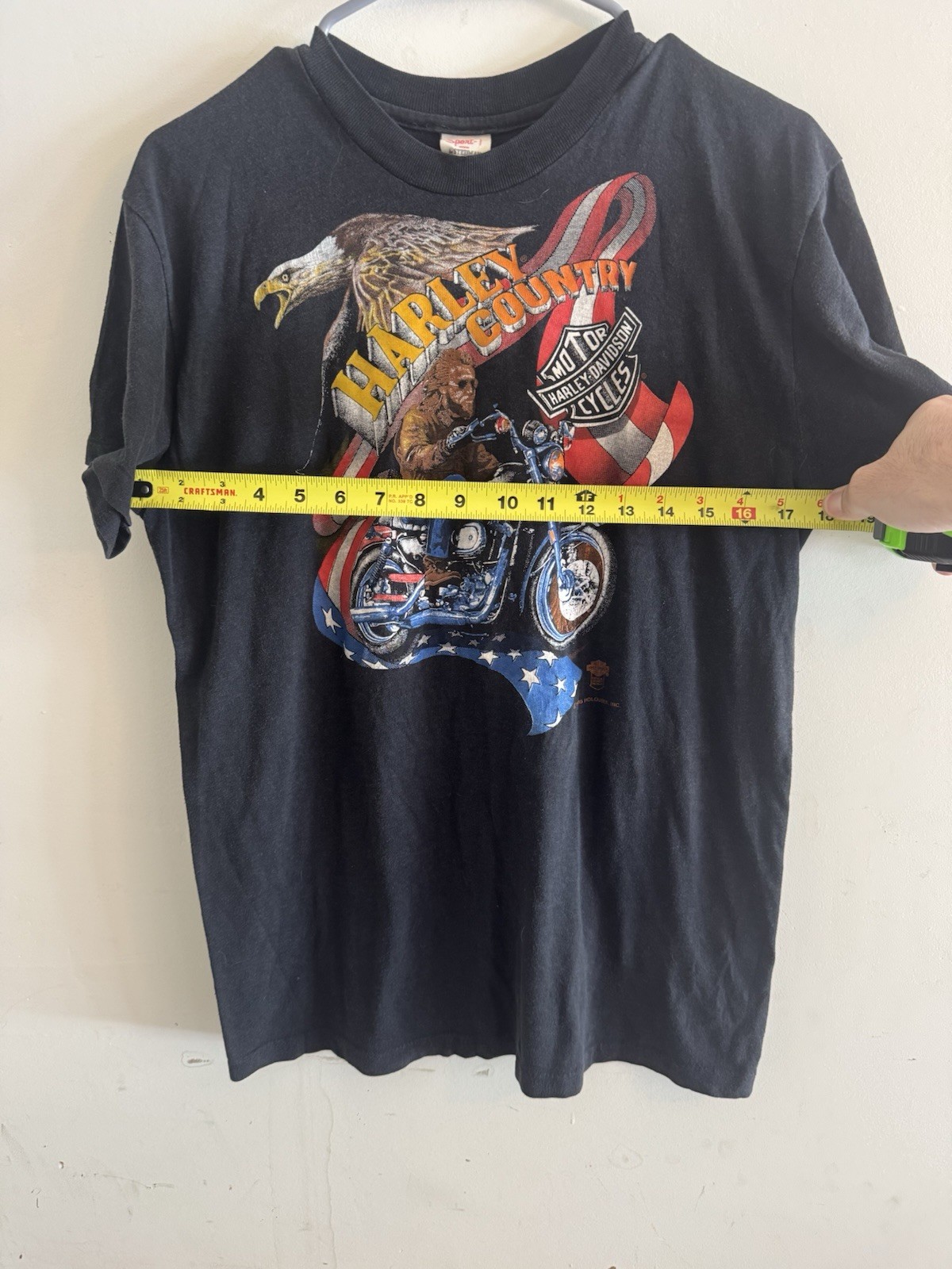Vintage Harley Davidson Distressed T Shirt 1985 Holoubek Large St.Cloud MN
