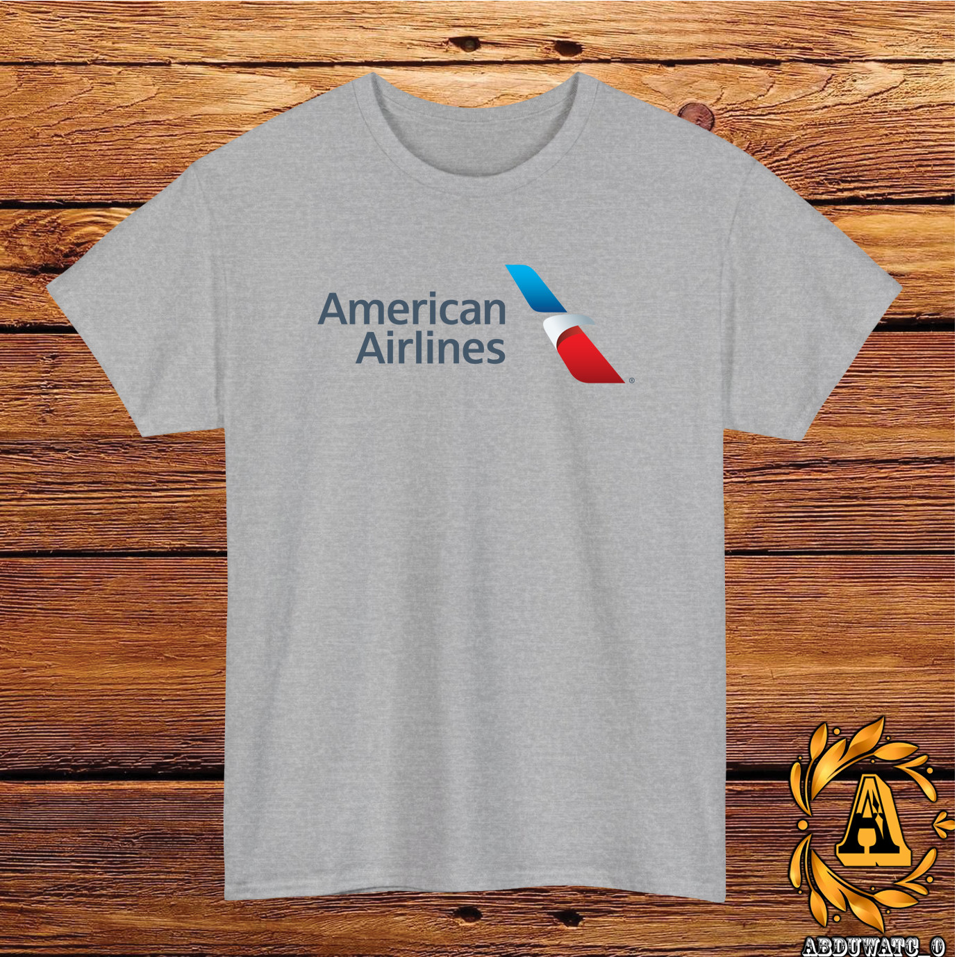 American Airlines Logo T-Shirt Black/Grey/White/Navy/Red/Light Blue S-5XL