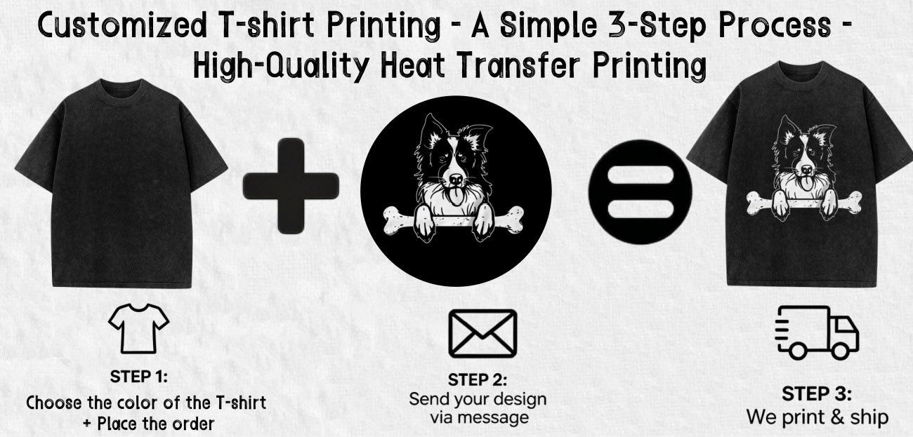 Custom Dog Mom Pet Parent T‑Shirt Partial/Double Sided Daily Casual Tee