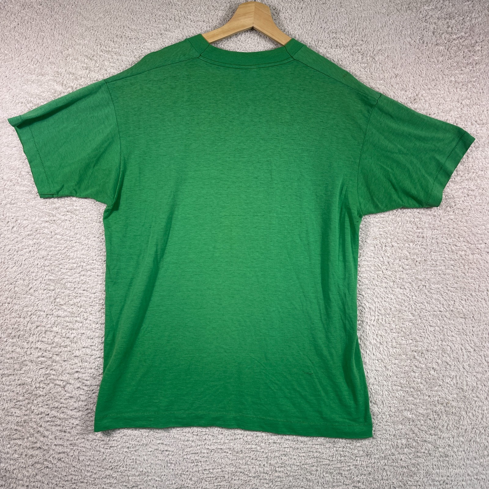 Vintage Jameson Whiskey T Shirt Adult Large Green Distressed Faded Thin USA 80’s