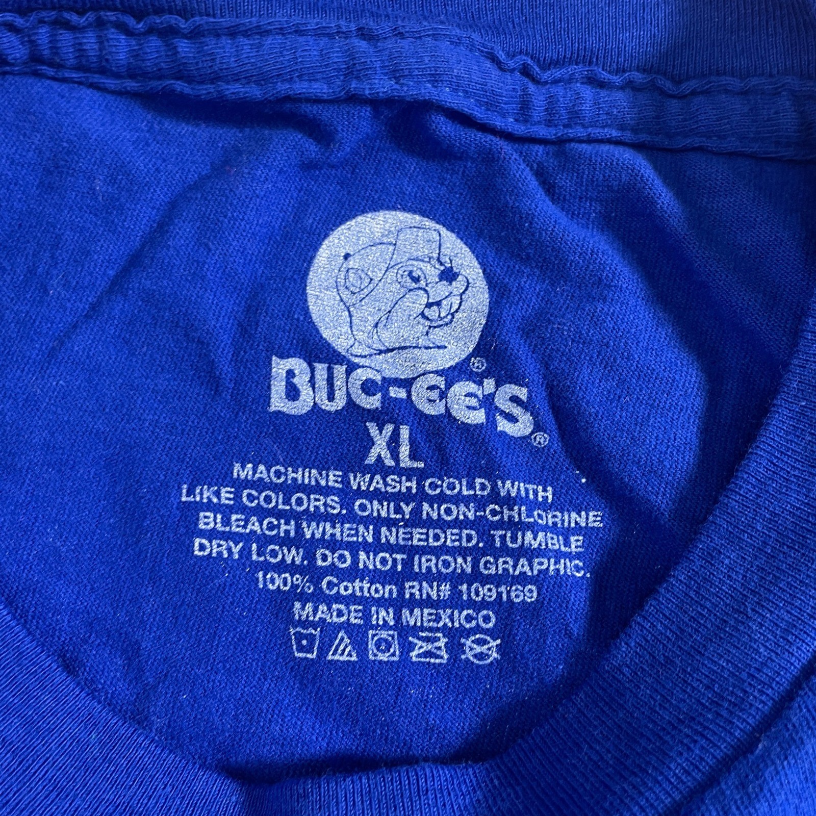 Buc-ee’s Independence Day Summer Freedom Ringing Blue T-Shirt Men’s XL