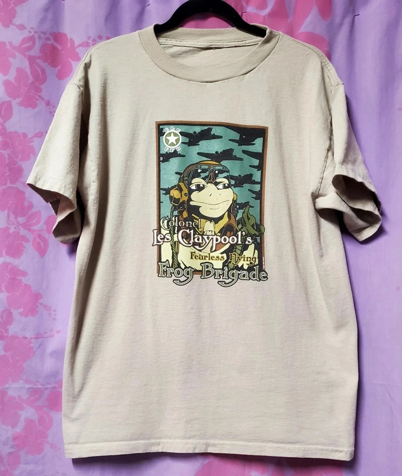Les Claypool Fearless Flying Frog Brigade Natural S to 5XL Shirt CL209