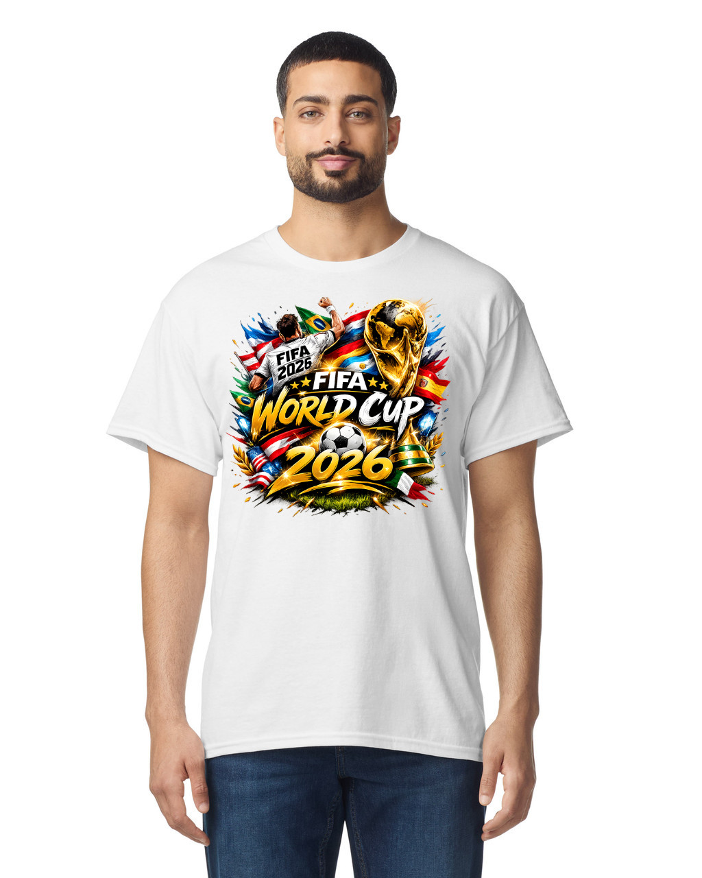 2026 Unisex Cotton FIFA World Cup T-Shirt Soccer Fan Graphic Tee Casual Top