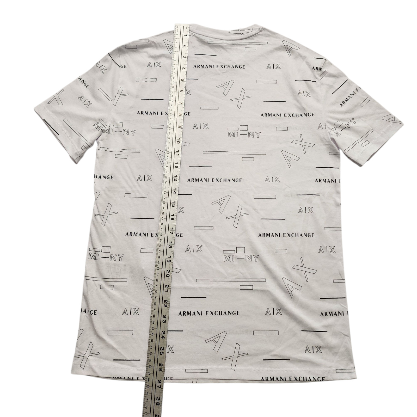 Armani Exchange Men’s T-Shirt Short Sleeve Graphic Print AX Logo White XS