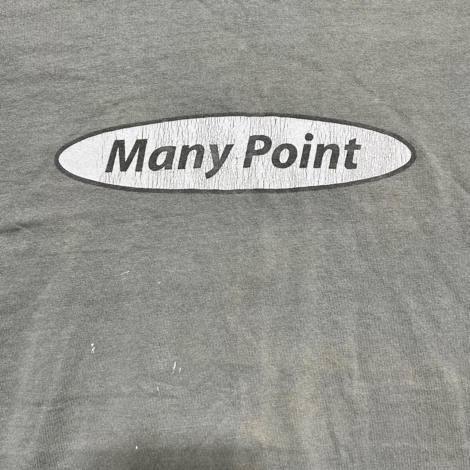 Vintage 90s “ Many Point ” Scout Camp Faded Green Single Stitch Shirt Size XL