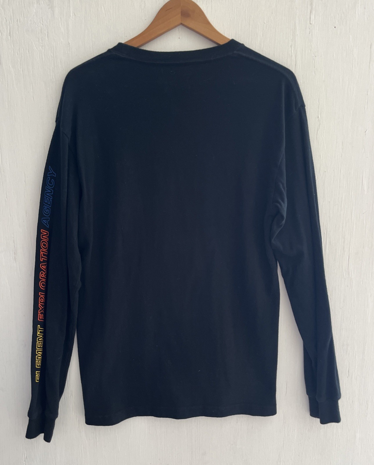 KITH EEA Element Exploration Agency Black T-shirt Men’s Long Sleeve Size S
