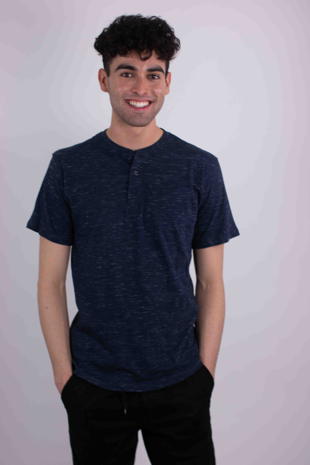 Men’s Short Sleeves Henley T-shirt