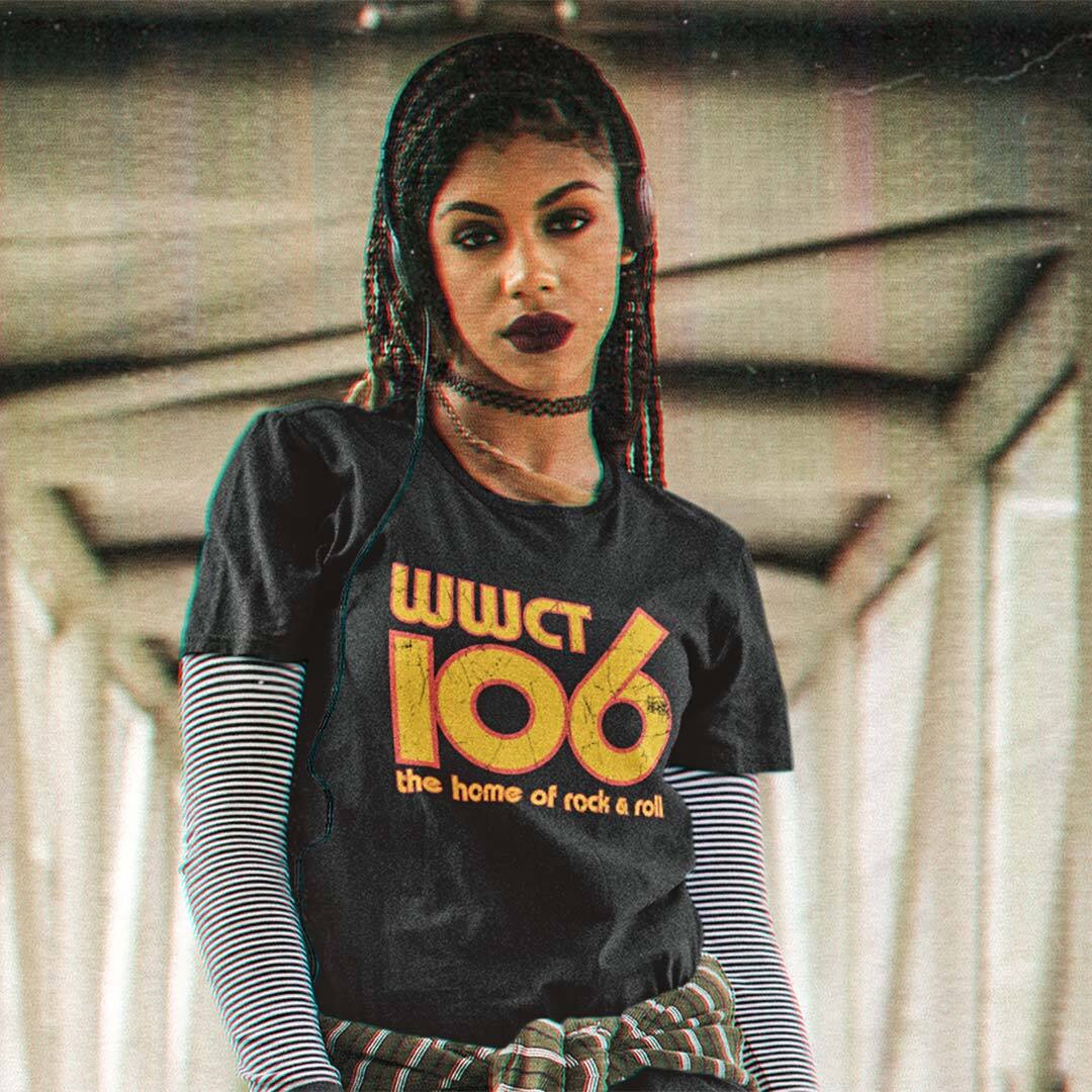 WWCT Rock 106 Radio Peoria Unisex Retro T-shirt – Bygone Brand Tees