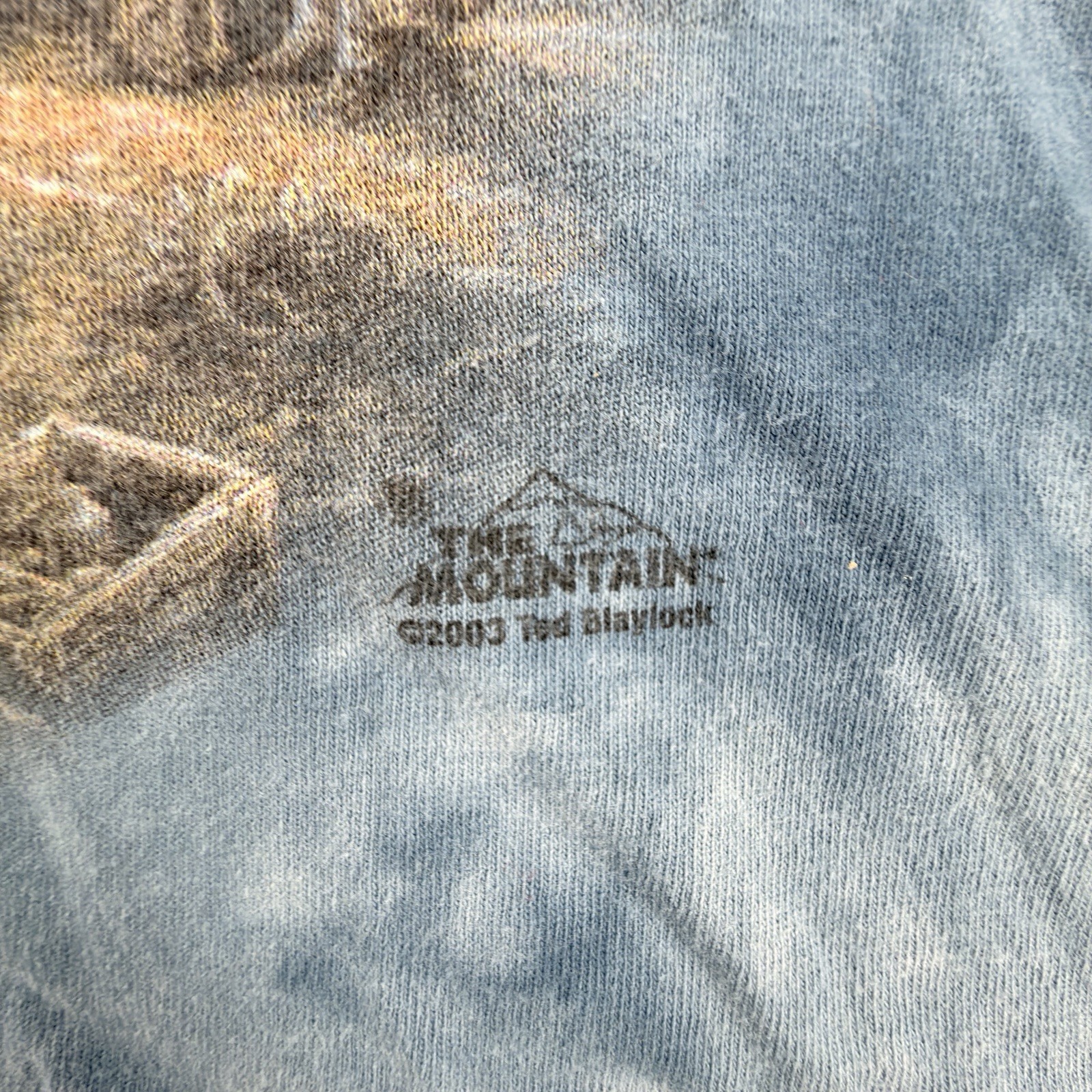 Vintage 2003 The Mountain T-Shirt Mens Large Train Nature Tie Dye Short Sleeve
