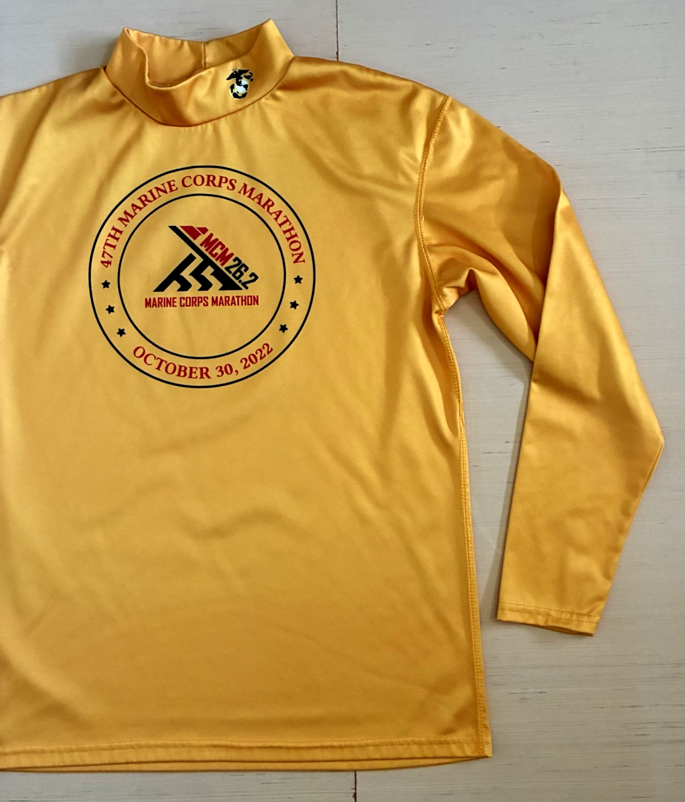 USMC Size M 47TH Marine Corps Marathon October 30, 2022 Long Sleeve T-Shirt
