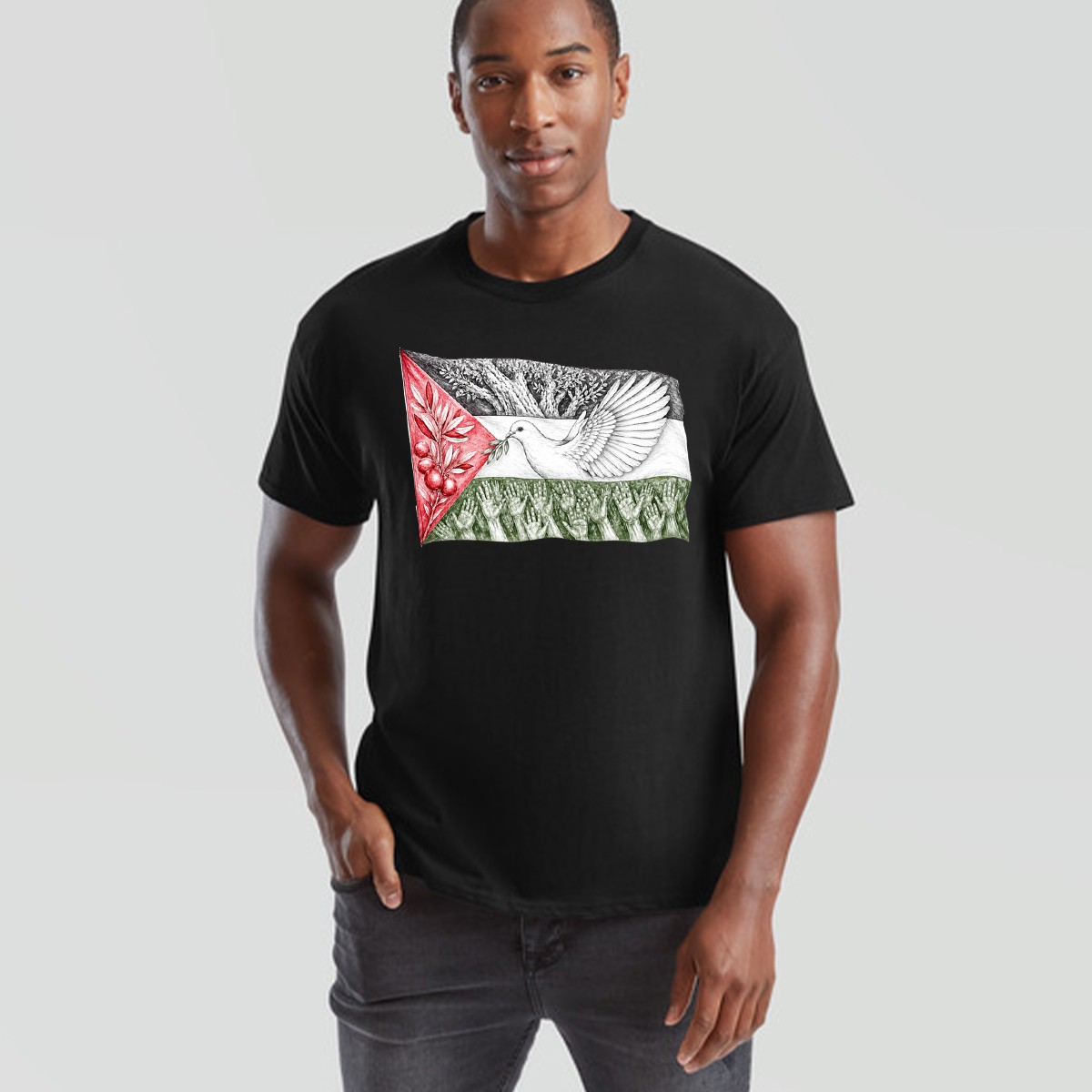 Free Palestine Unisex T Shirt Gaza Solidarity Activism Mens Womens Tee