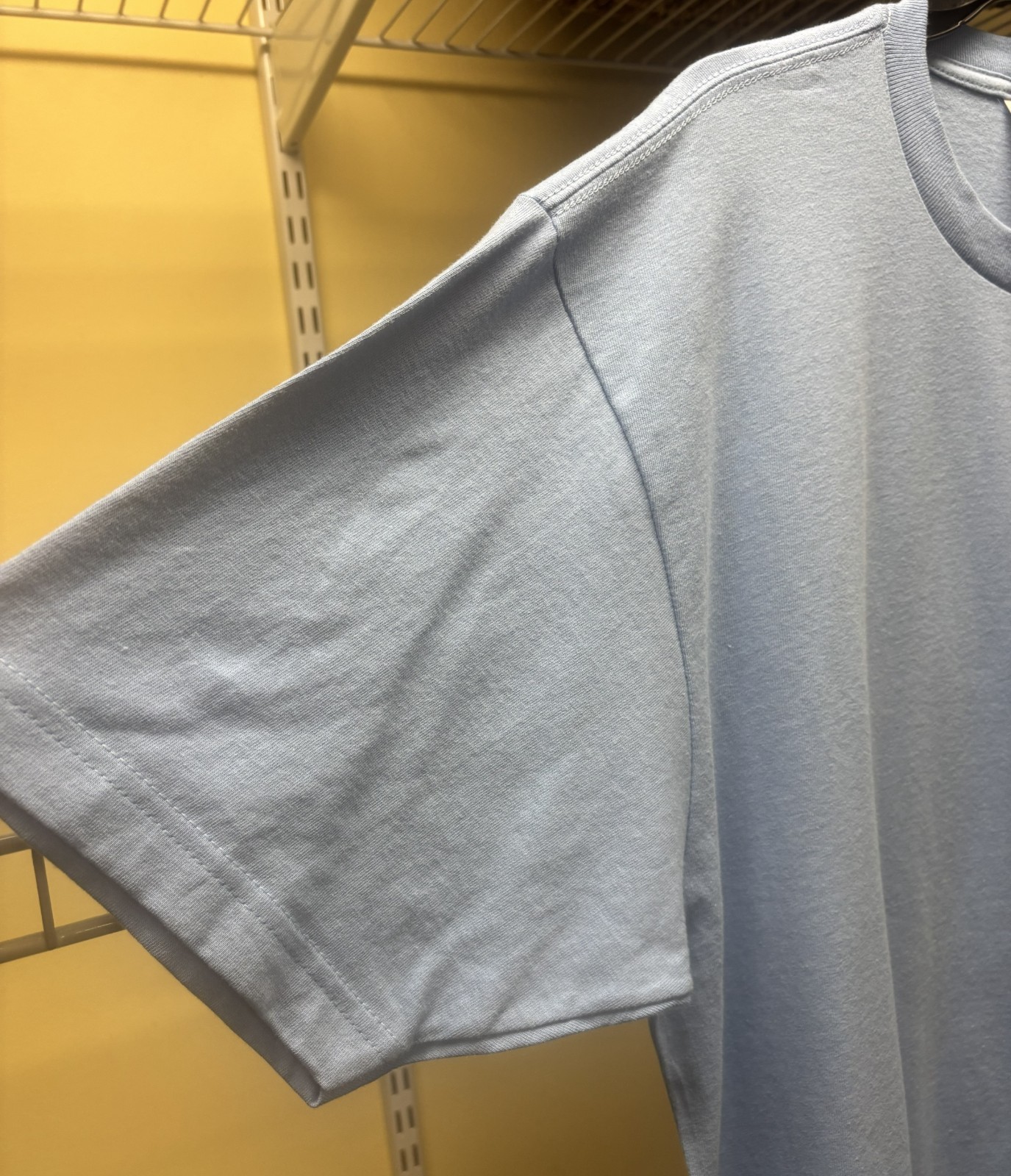 Shaka Active Wear Light Blue Short Sleeve T-shirt Plain Blank Tee X-Large New