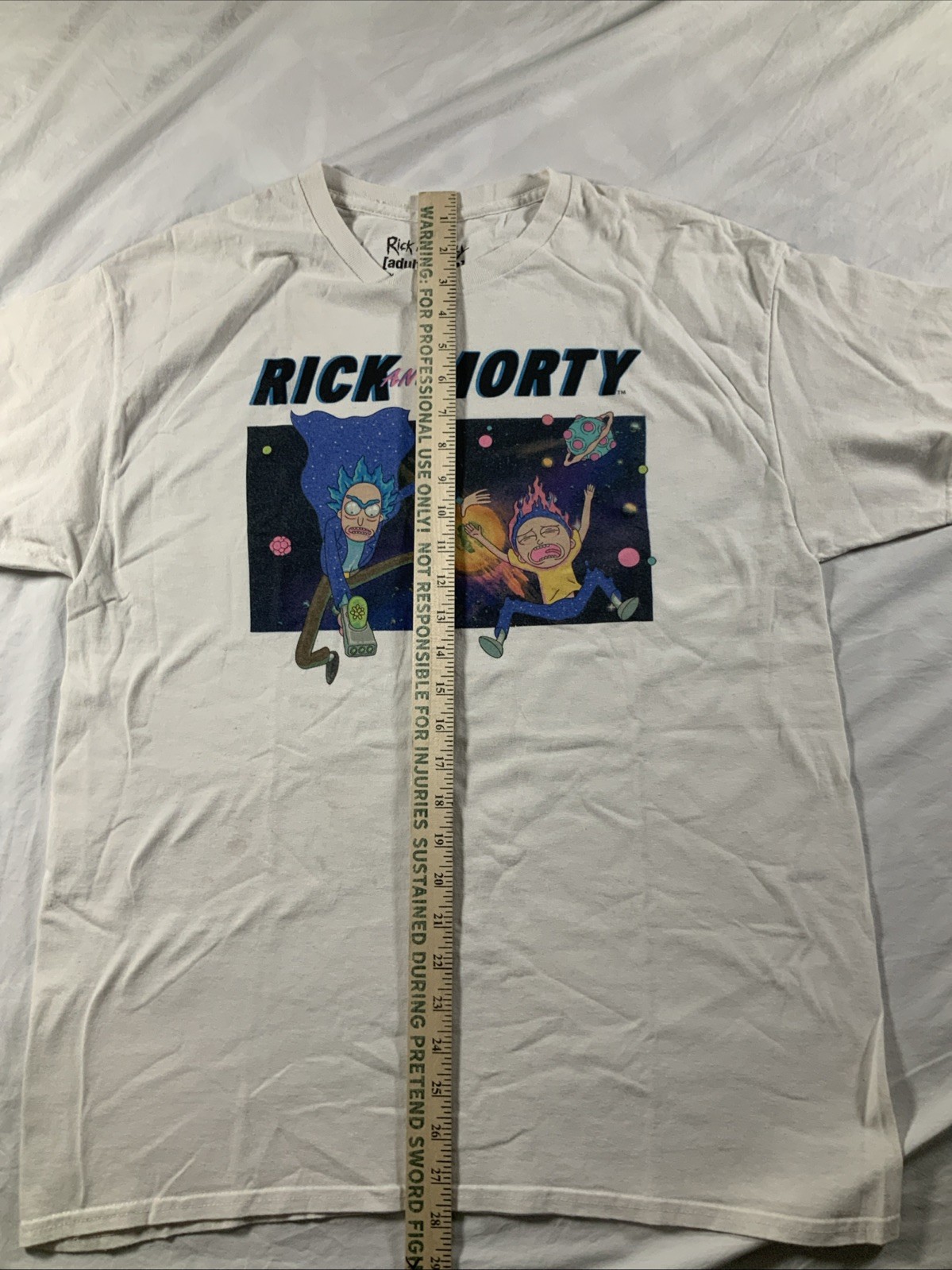 Rick and Morty – Adult Swim – White T-shirt – Men’s Size Large