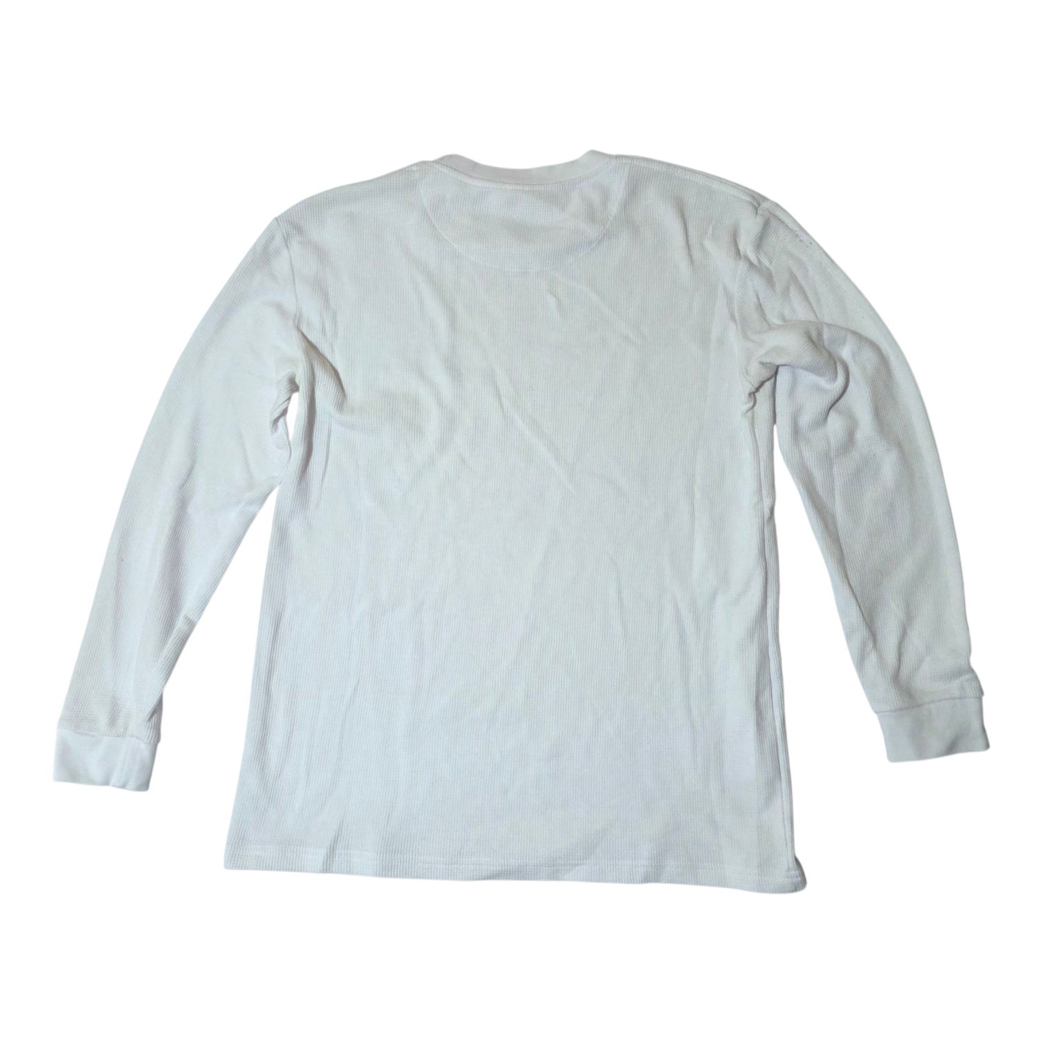 Blue Ice Men’s Long Sleeve White Shirt Cotton Polyester Spandex Blend Size M
