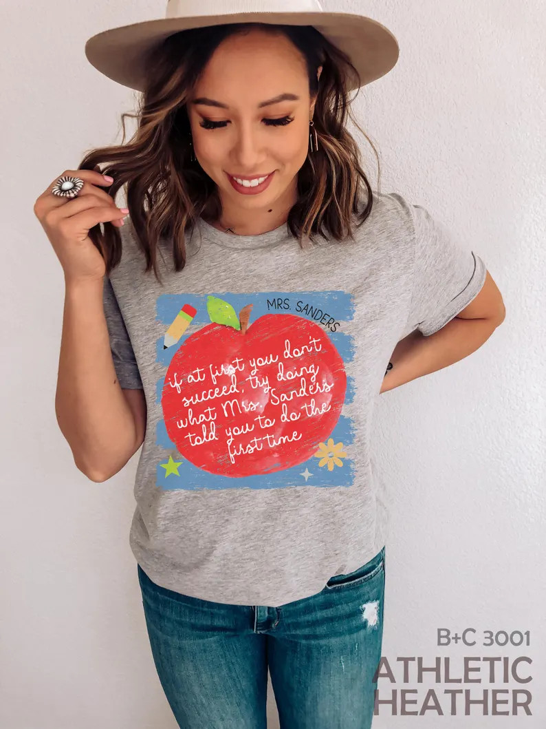 Custom English Teacher Fall Comfort Tee