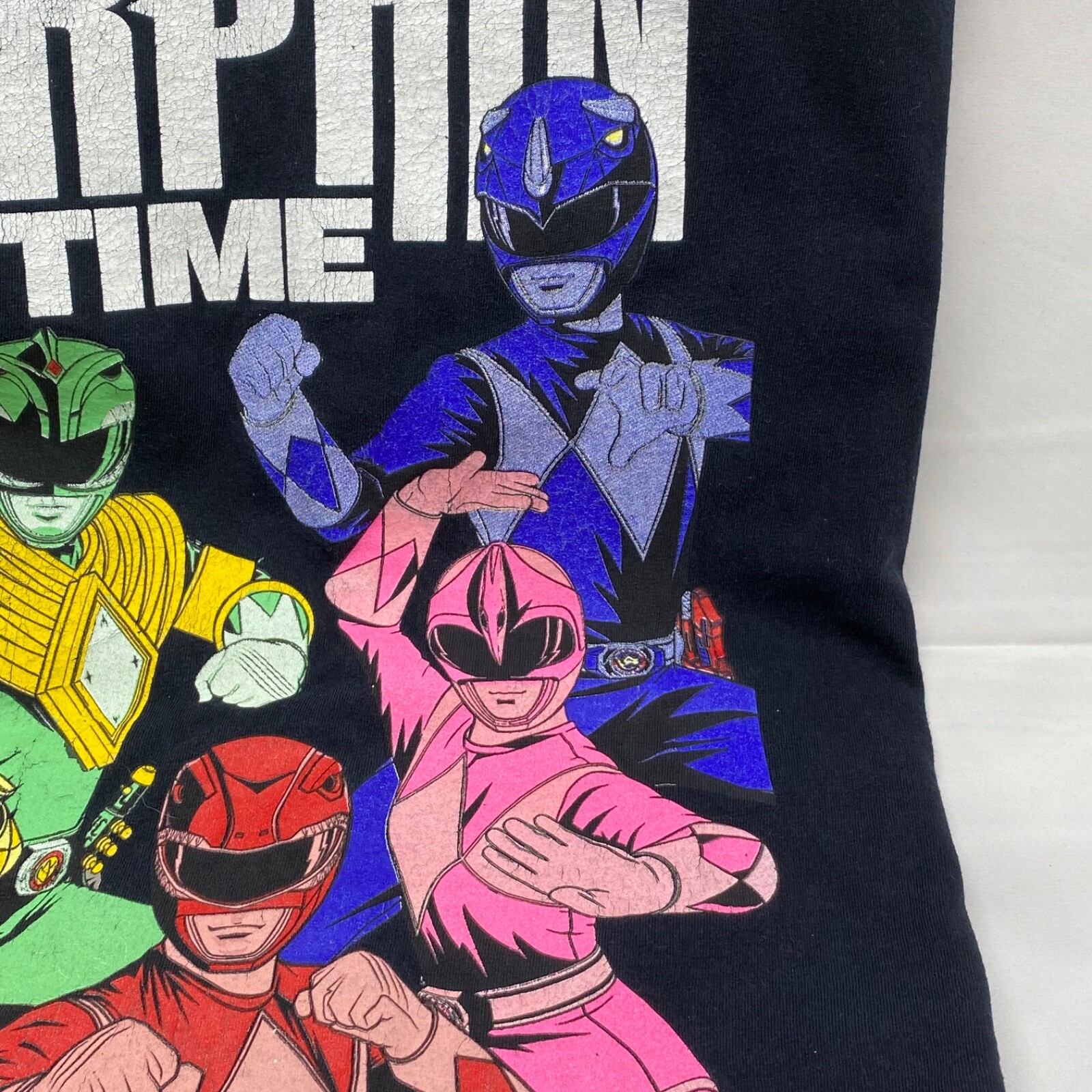 Mighty Morphin Power Rangers Graphic Print T shirt Size 2XL