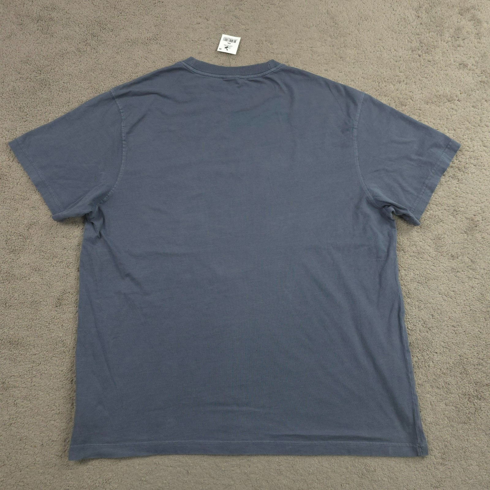 Cotton-On Men’s Loose Fit Dusty Denim Crew Cotton T-Shirt Short Sleeve 2XL