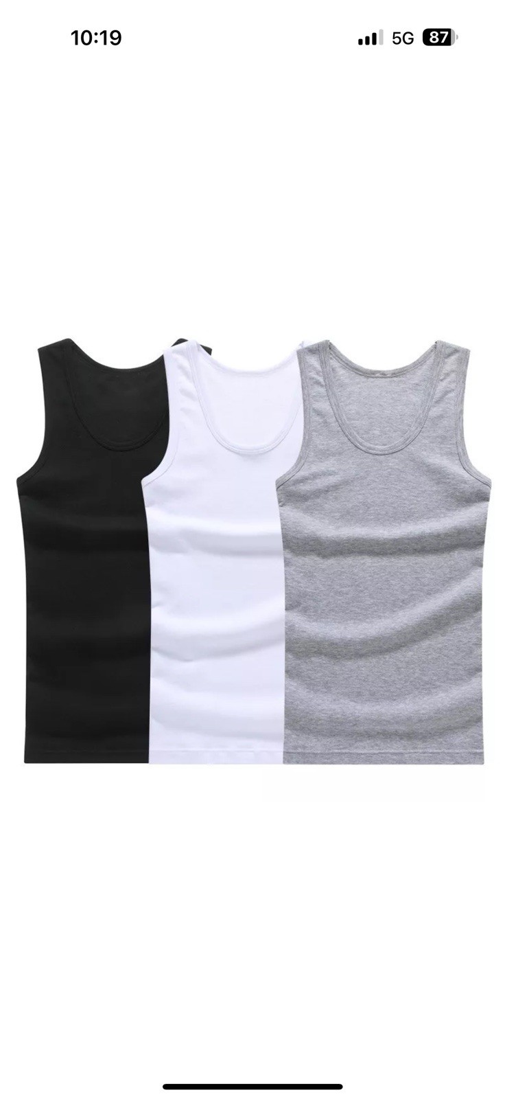 3 Pieces White 3xL A Shirt/ Tang Top Special Last Of Inventory Best Quality