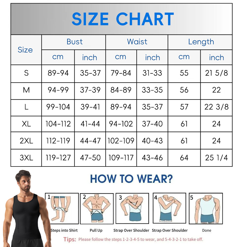 Men Compression Shirt Sleeveless Body Shaper Base Layer Slimming Tank Tops Vests