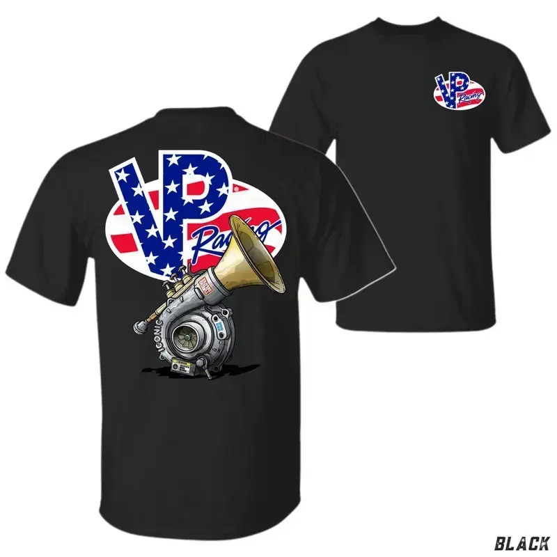 VP Racing Inspired American Flag Motorsport Graphic Tee Racing Shirt