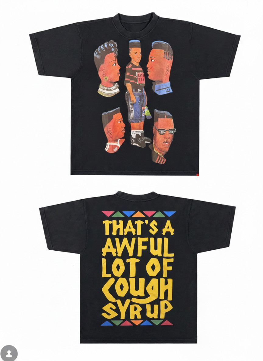 That’s A Awful Lot of Cough Syrup Shirt Streetwear Black Graphic Tee Size S-2xl