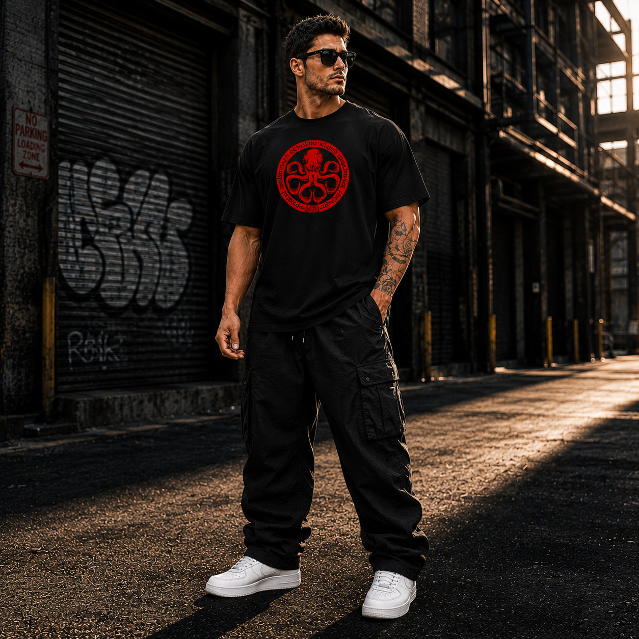 Hydra Comic Movie Fan Oversized Fit Cotton Graphic T-Shirt Unisex Tee Streetwear