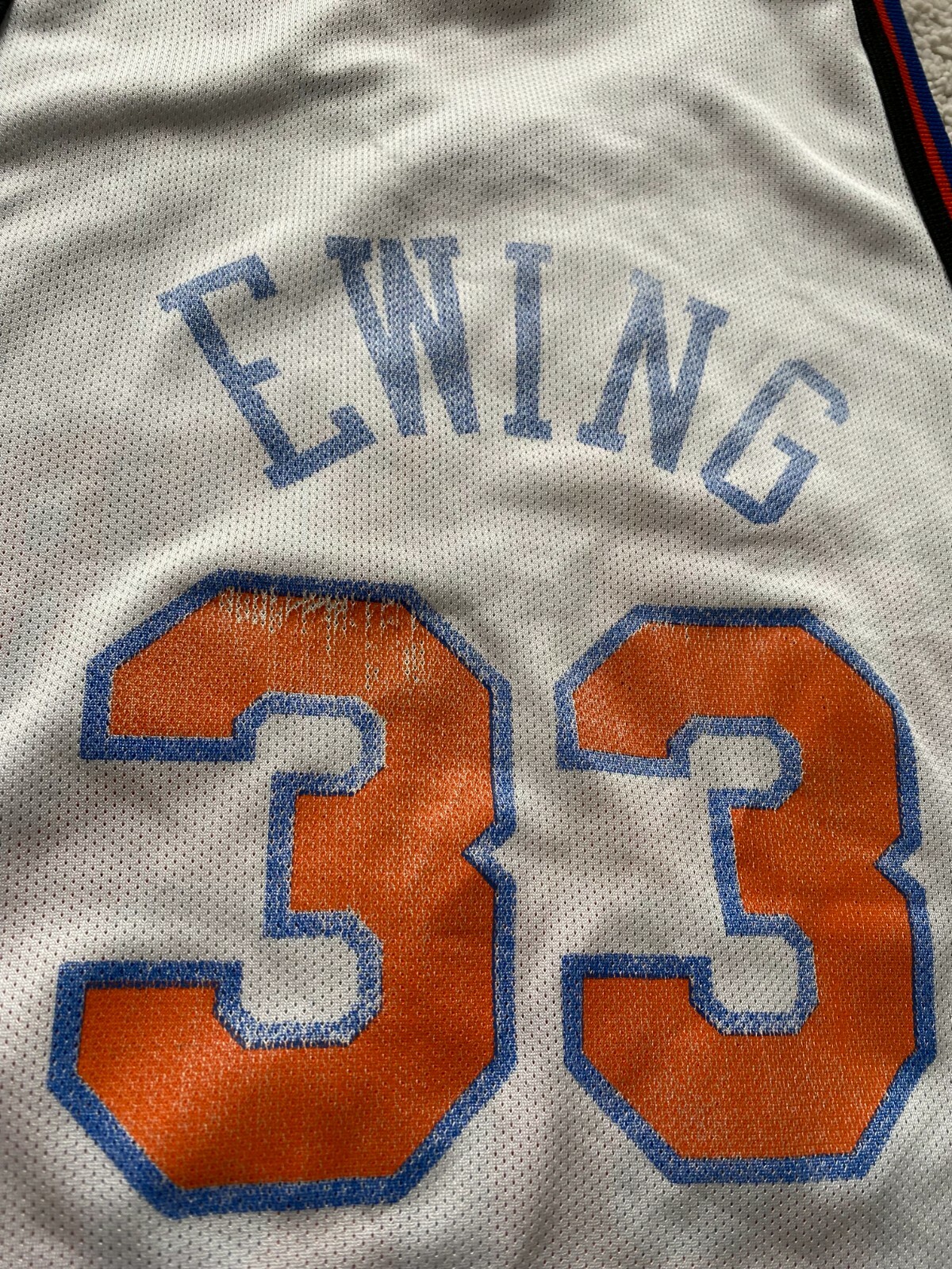 CHAMPION New York Knicks Patrick Ewing NBA Basketball Jersey Shirt 90’s Vintage