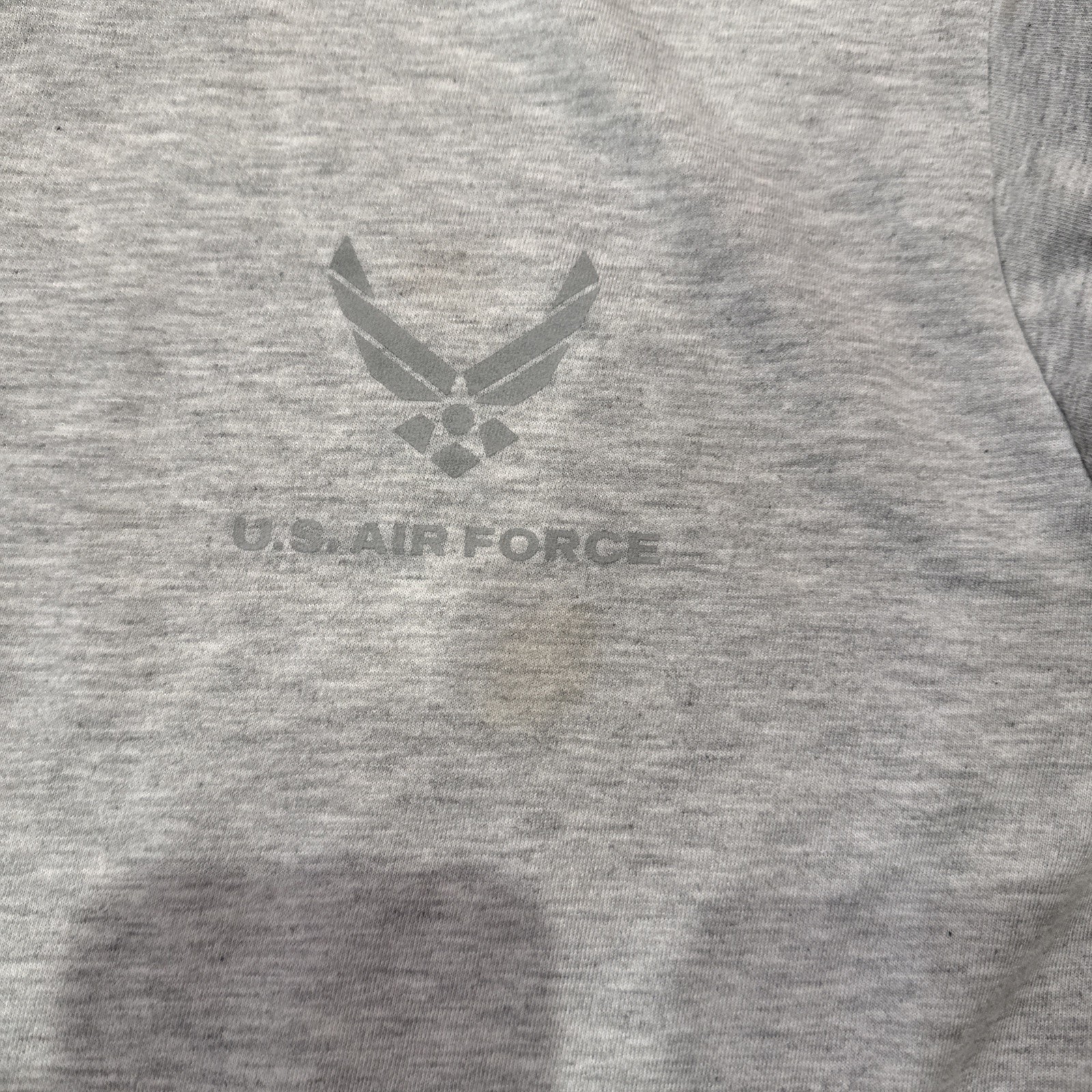US Air Force Shirt Mens Medium Gray Short Sleeve Graphic Logo Tee Military