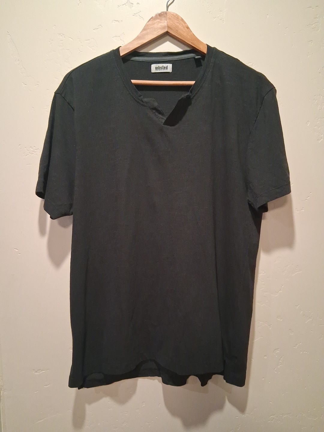 Kenneth Cole Unlisted Mens T-shirt Black XXL 100% Cotton Minimalist Modern Sharp