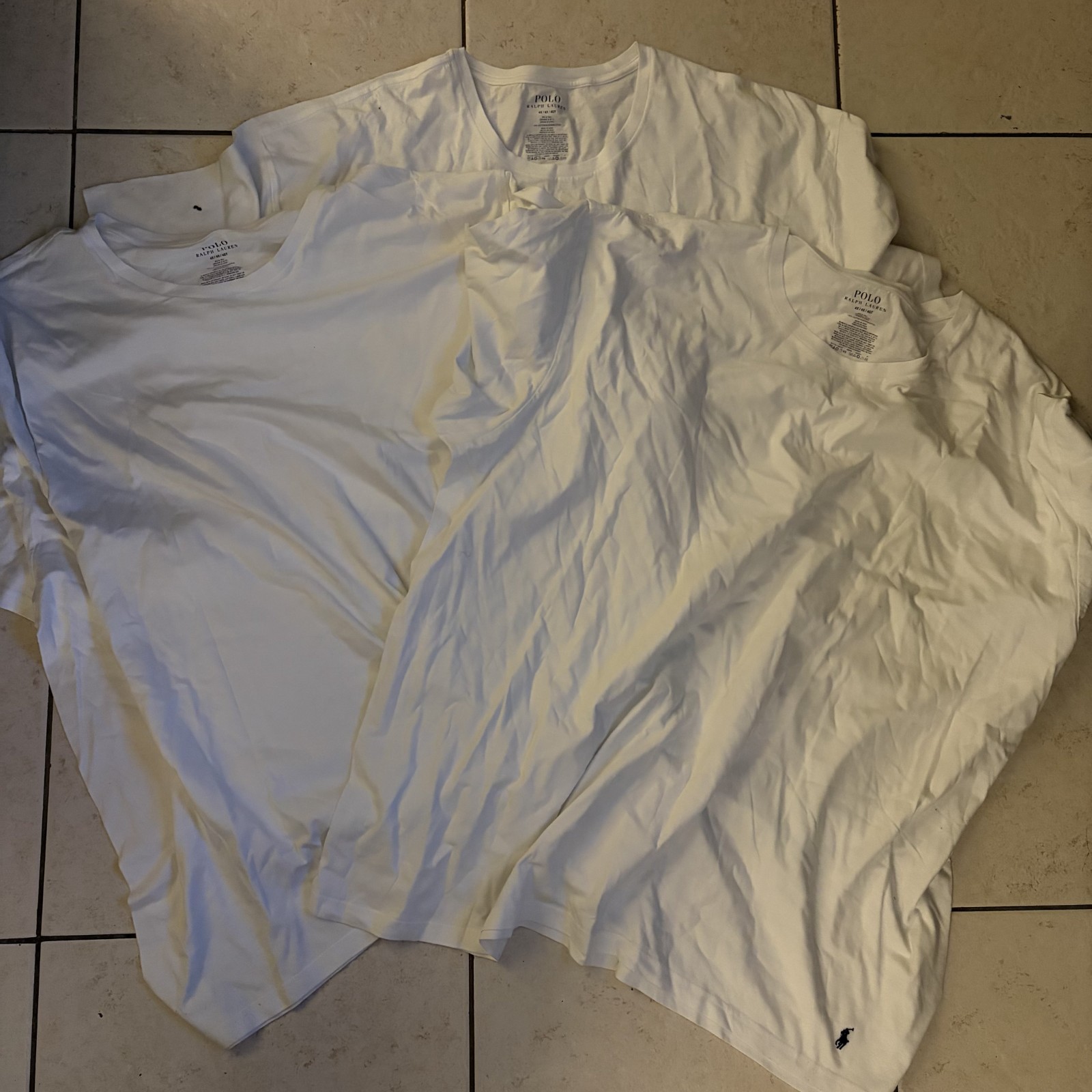 3 Polo Ralph Men’s T Shirt 4XL Crewneck Short Sleeve Casual Wear