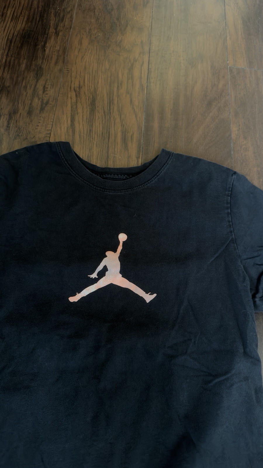 Jordan Jumpman Jordan 23 Graphic Print Black Crew Neck T-Shirt Men’s S Cotton