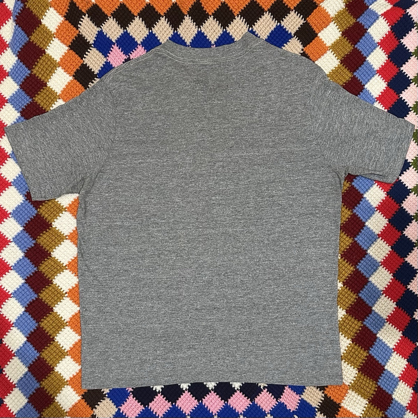 Vintage 80s Nike Heather Gray Gradient Logo Single Stitch Swoosh Shirt Rare Sz L
