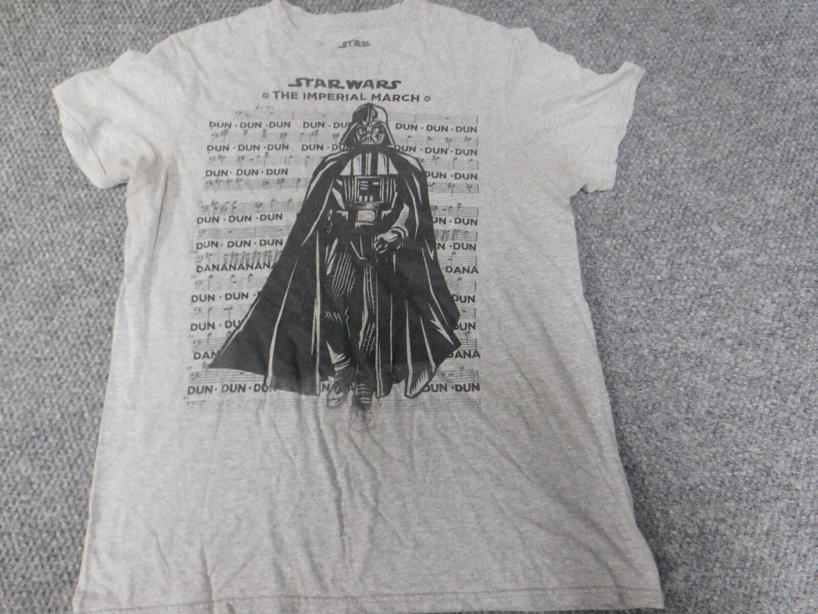 Star Wars Mens Shirt Medium Gray Darth Vador