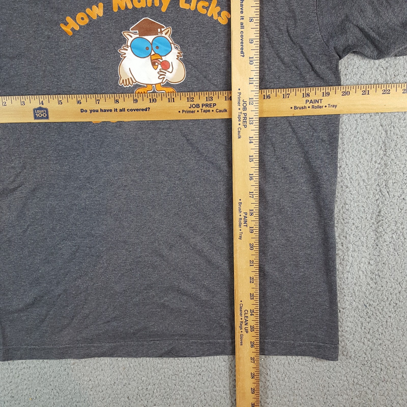 Vintage Y2K How Many Licks Tootsie Pop Candy Ringer Size S Owl Retro T Shirt