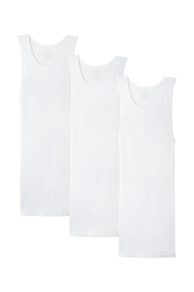 Fruit Of The Loom Men’s Multi Pack Tank Top Tag-Free Cotton Athletic A-Shirts