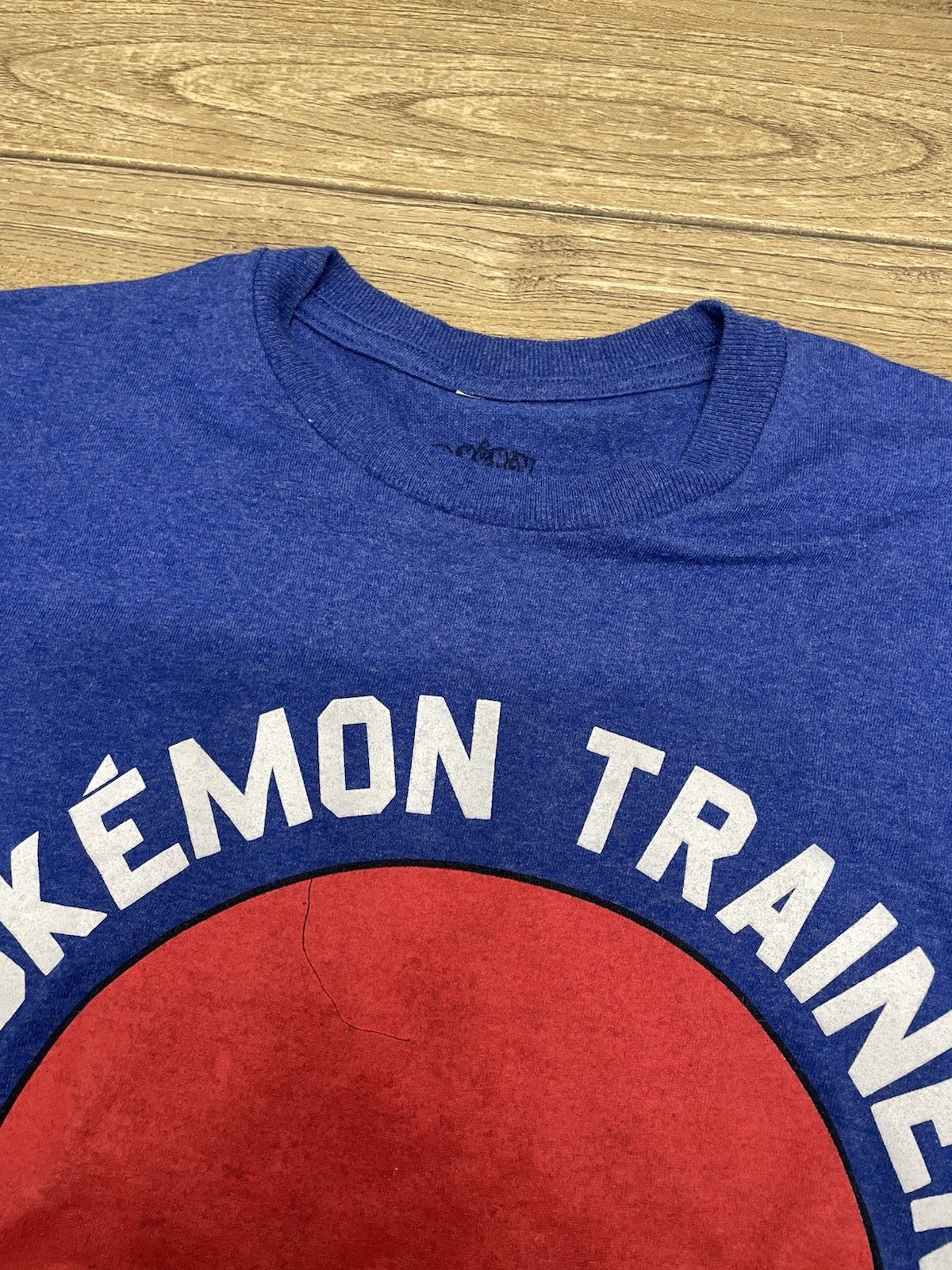 Pokémon Trainer Shirt Blue Short Sleeve Size Small Adult Poke Ball Graphic