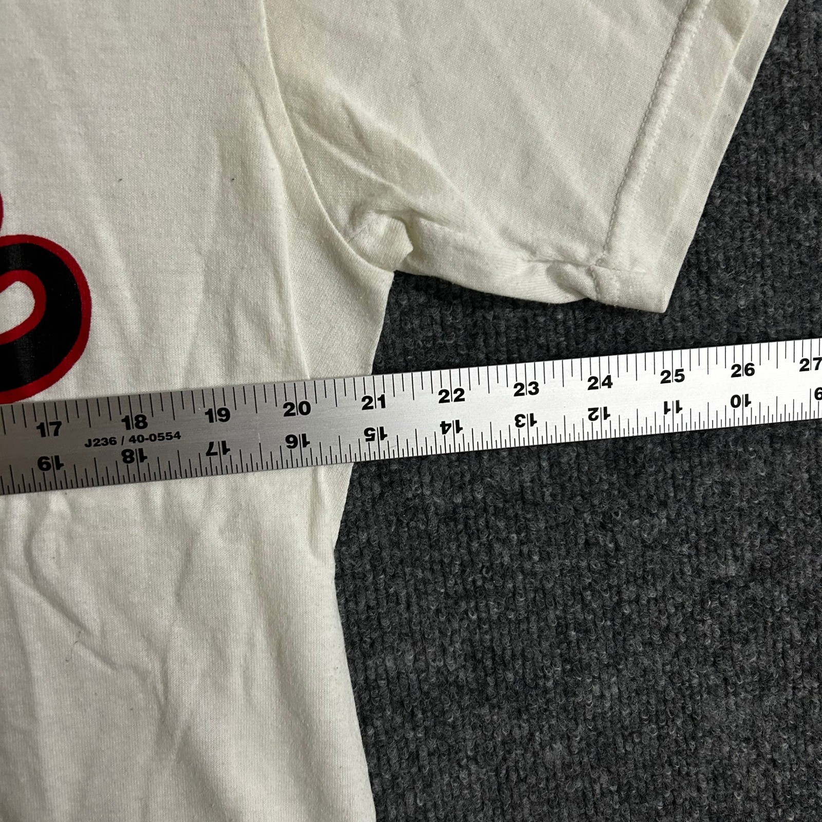 Soffe Shirts Henley Mens Size Large White Lakeville Baseball Graphic