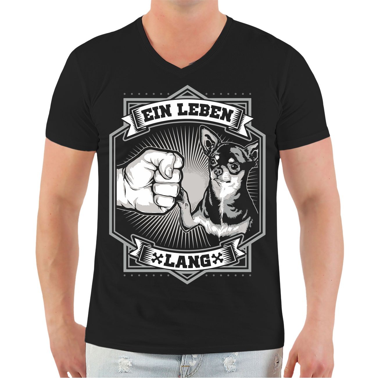 Chihuahua Black T Shirt Size S M L XL XXL 3XL 4XL 5XL 6XL 7XL 8XL