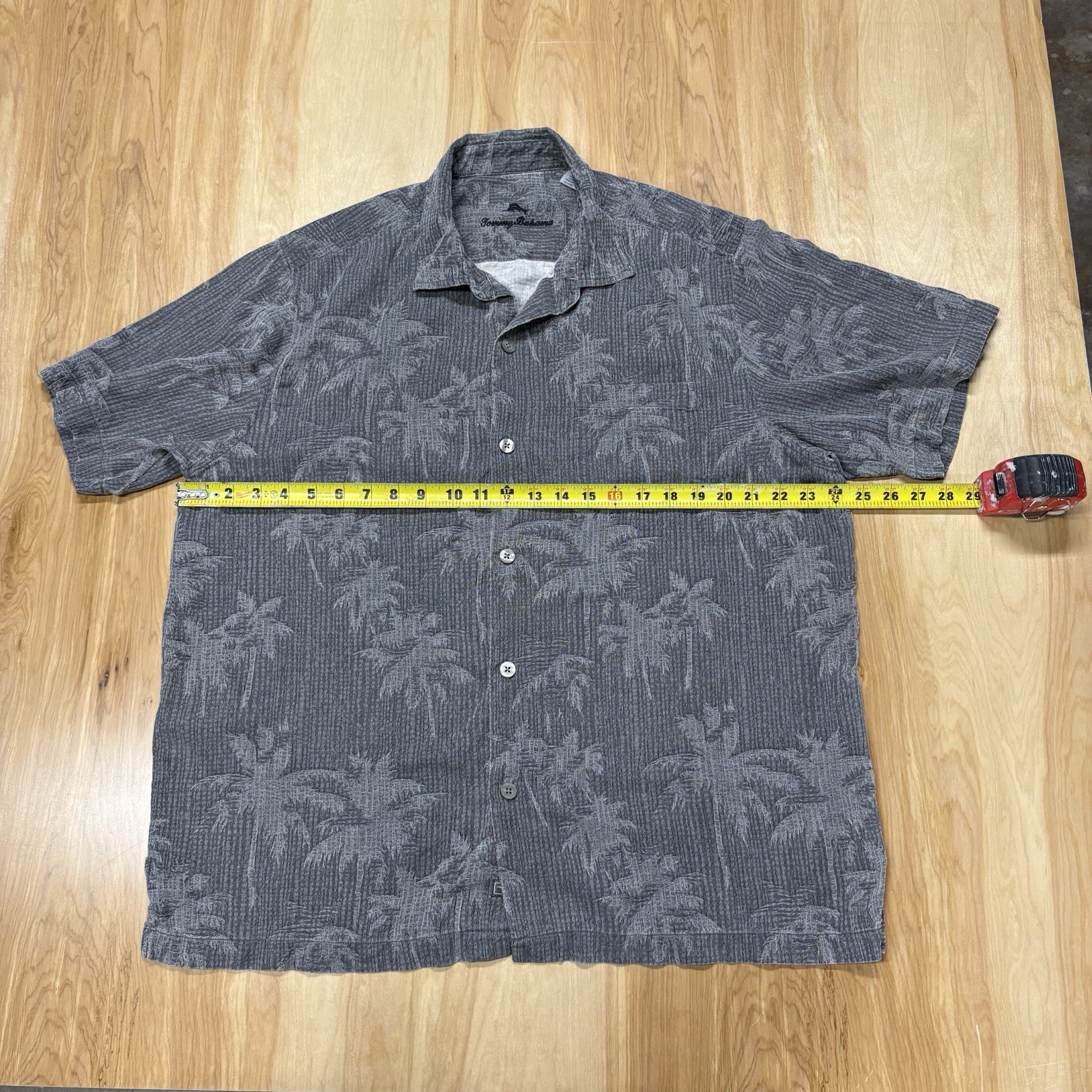 Tommy Bahama Grey Palmtree Shirt