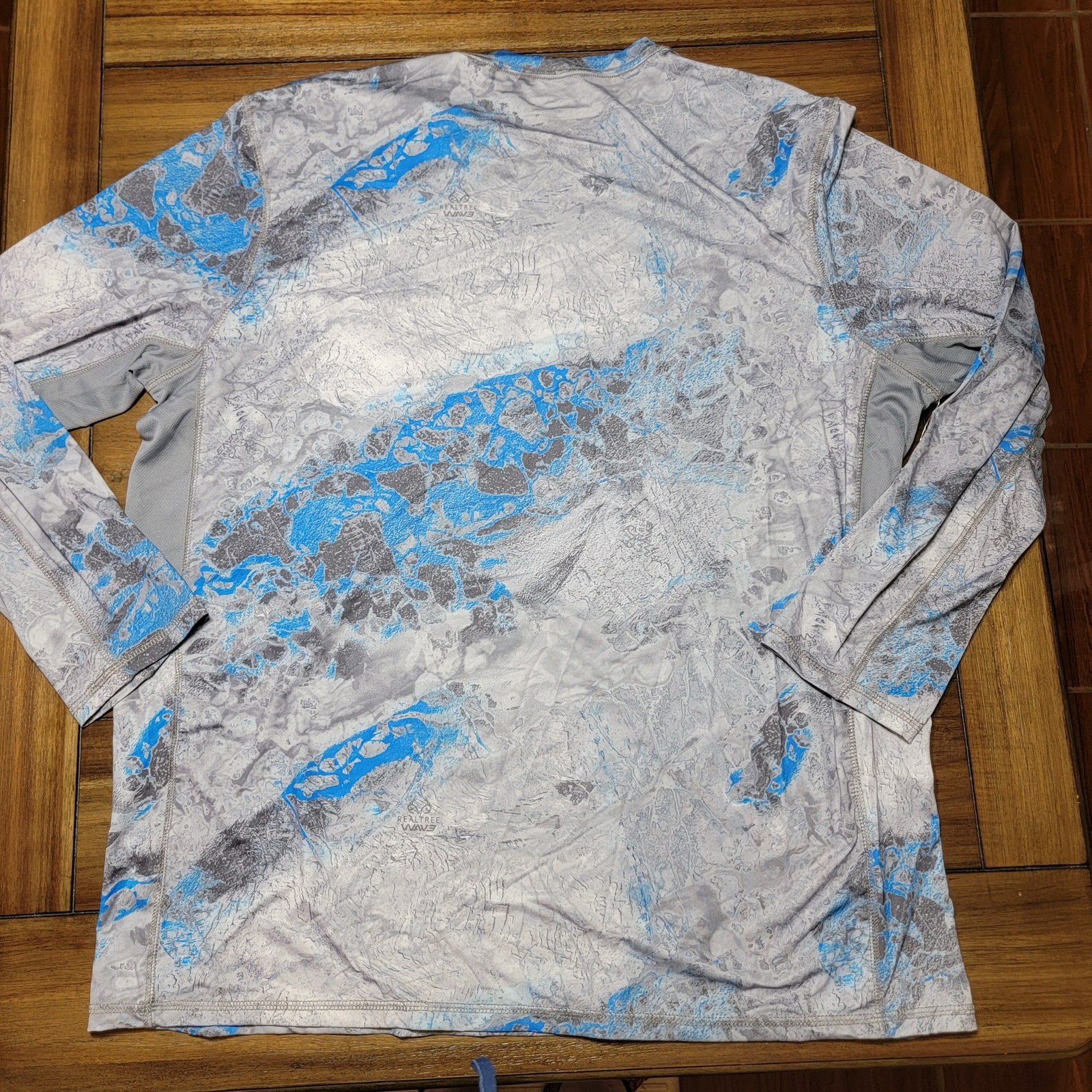 Realtree Fishing LS UPF30 Flex Fabric Grey Shirt – Size 2XL (50-52) NWT