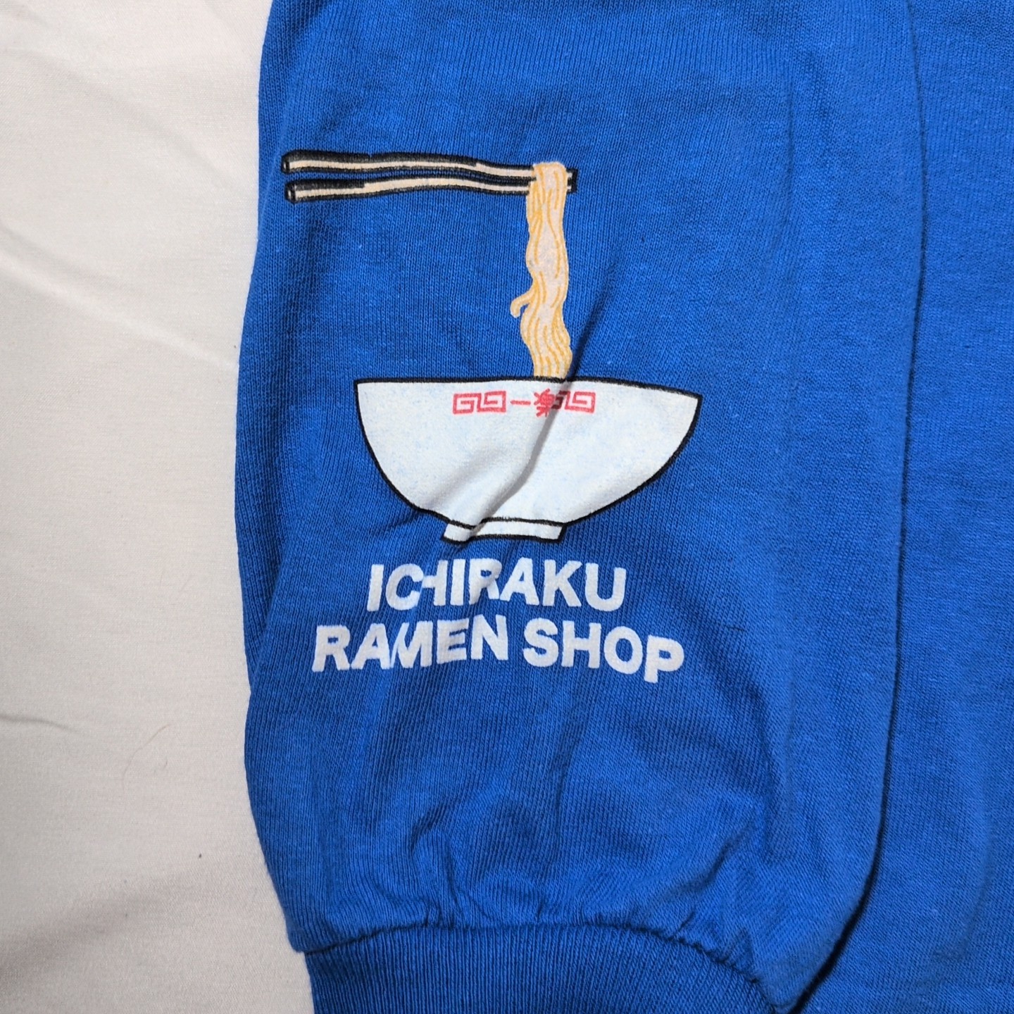 Naruto Shippuden Ichiraku Ramen Shop Long Sleeve T-shirt Blue Men’s Size M