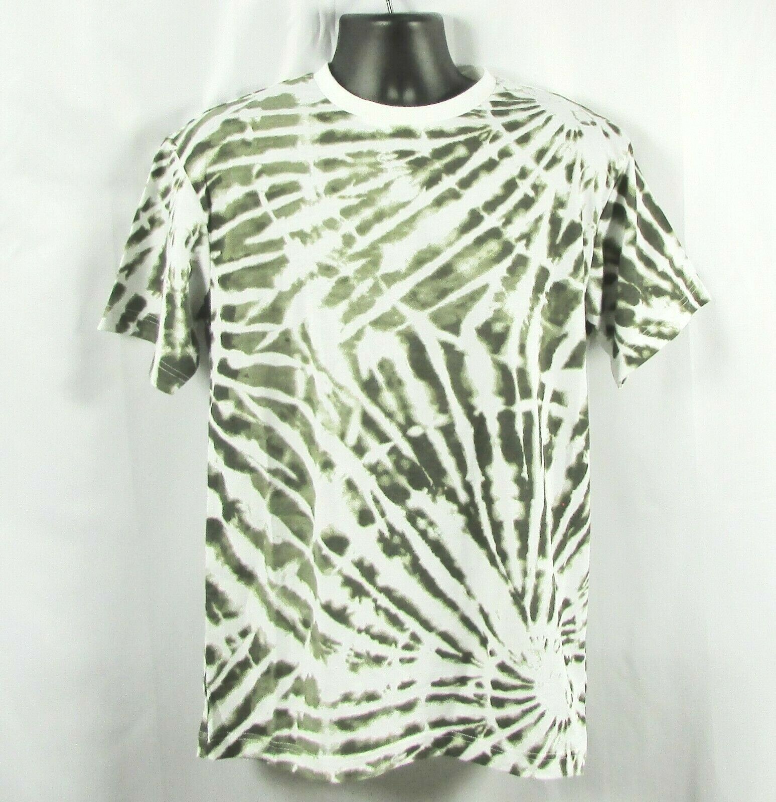 Original Use Men’s Boxy Green & White Tie Dye T-shirt NWT Size Small