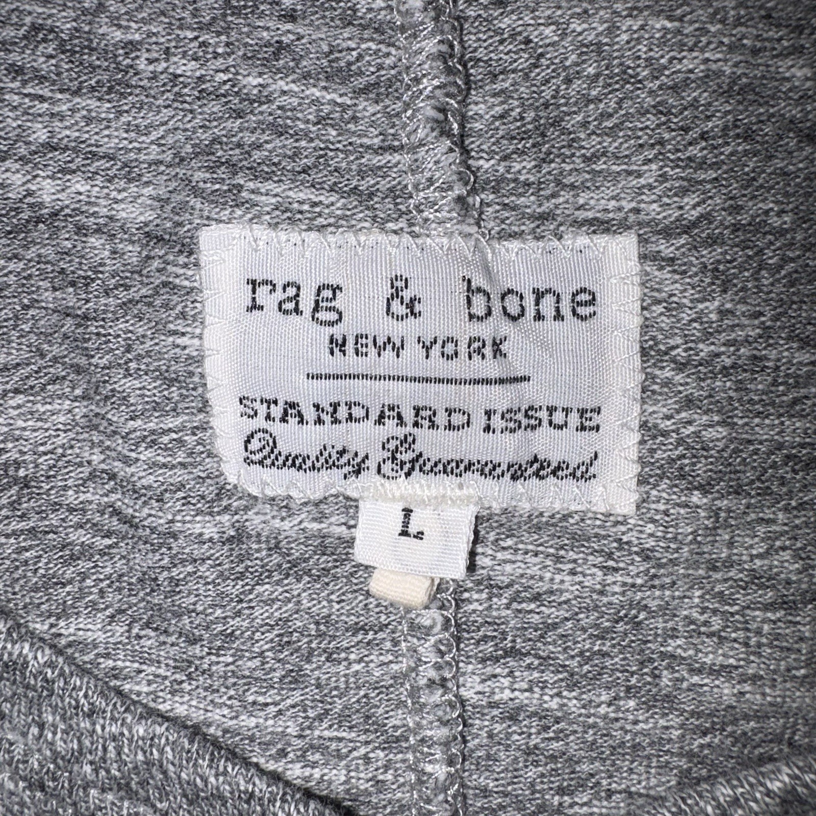 Rag & Bone Standard Issue T-Shirt and Gray Heather Mens Large