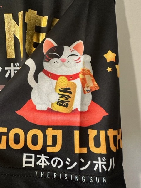 NWT Cool T shirt Japanese Style Light weight comfortable Unisex Machine Wash Cat