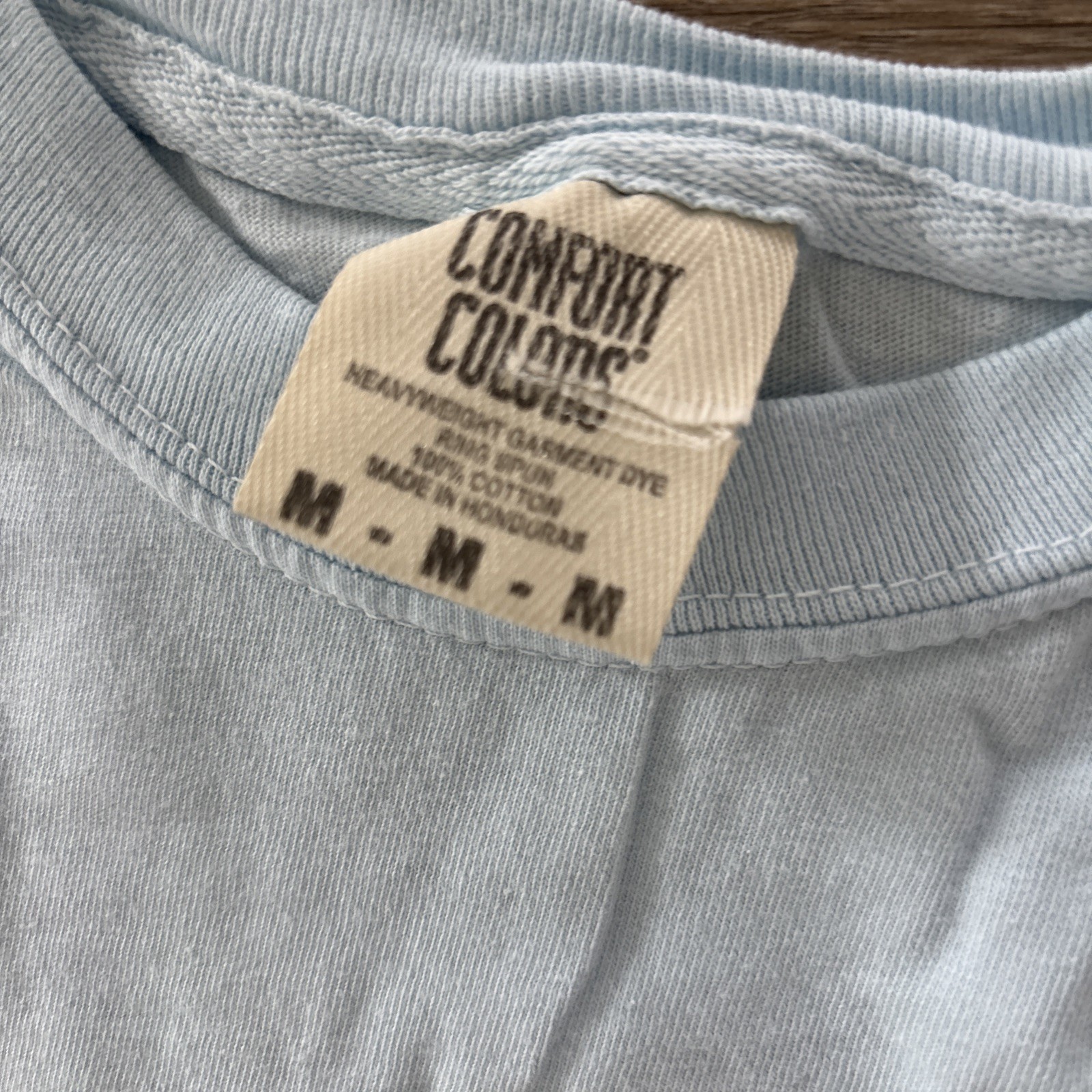 Light Blue Comfort Colors Plain T-shirt – Medium Unisex