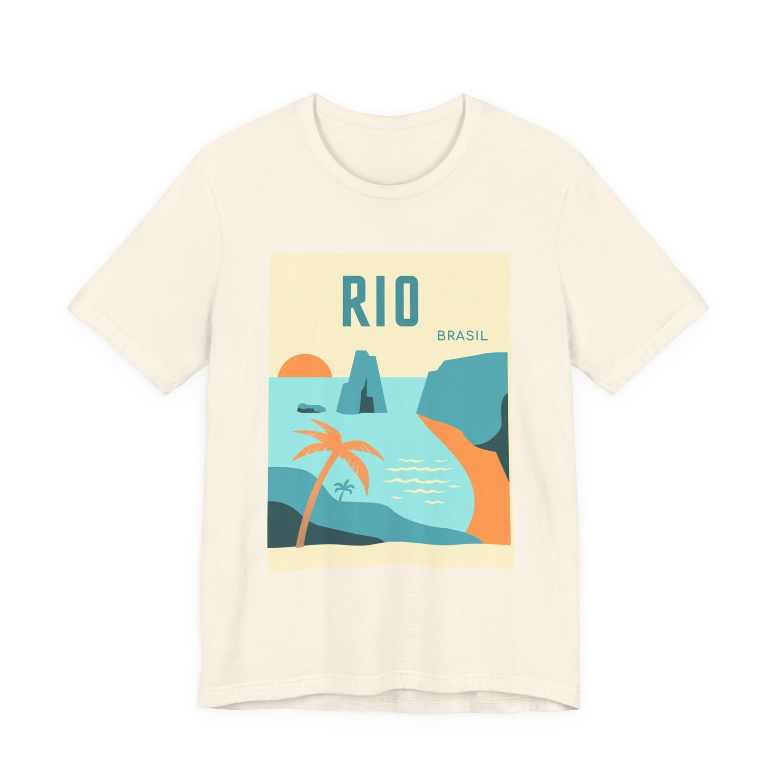 Rio Brasil beach poster tee | vintage travel graphic tee