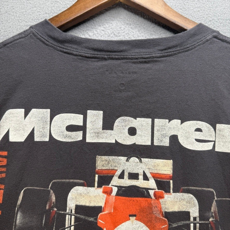 McLaren T-Shirt Formula 1 Racing Team MP4/2C Regular Fit XL Gray Back Graphic